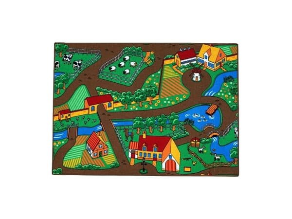 Leketeppe - Bondegård - 95 x 133 cm
