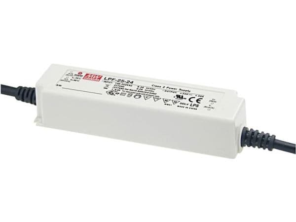 MEAN WELL LPF-25-30 LED-drivdon, LED-transformator Konstant spänning/Konstant ström 25.2 W 0.84 A 16.5 - 30 V/DC, ej dimbar, PFC-kopplingskrets