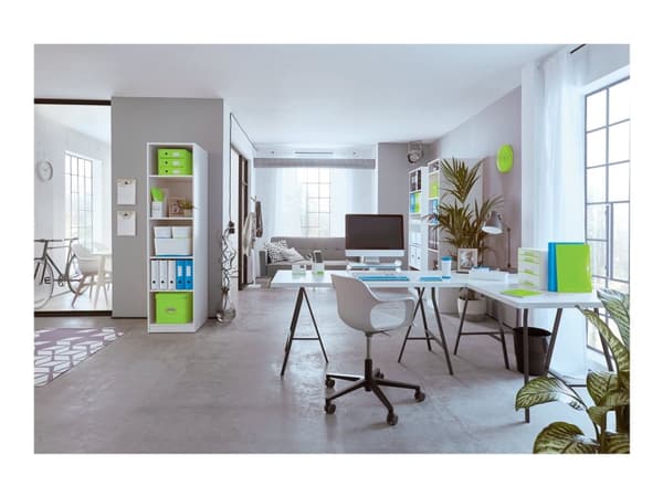Ringpärmar Leitz WOW A4+ 4DR/25mm grön - (10 st.)