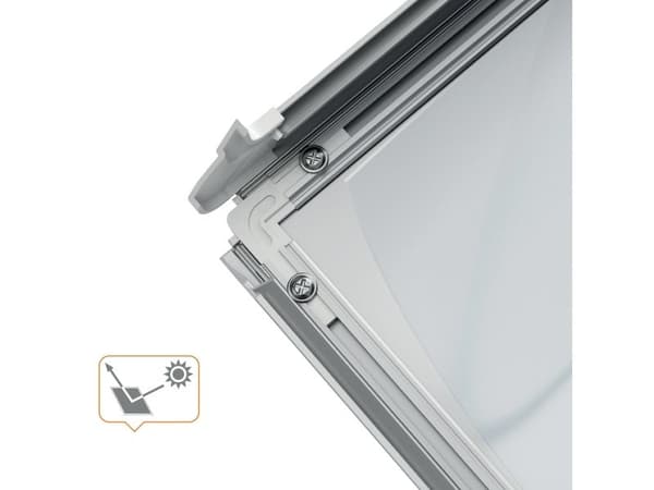 Nobo Premium Plus A1 A-skylt / gatuskylt med klickram Silver