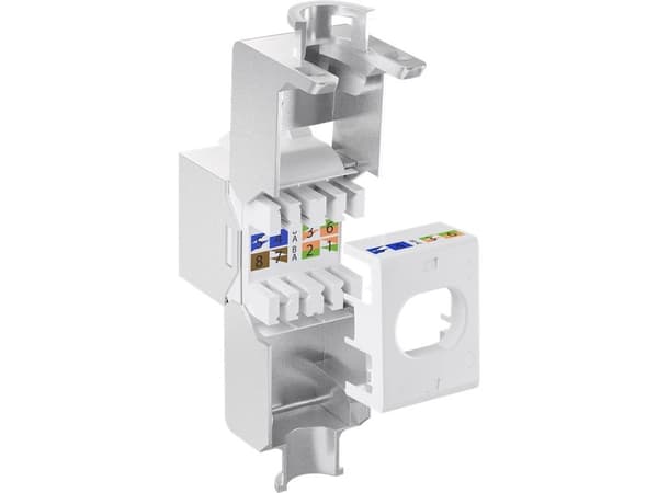 Goobay 79448, Flat, Sølv, RJ-45, IDC, Hunkjønn, 10GBase-T