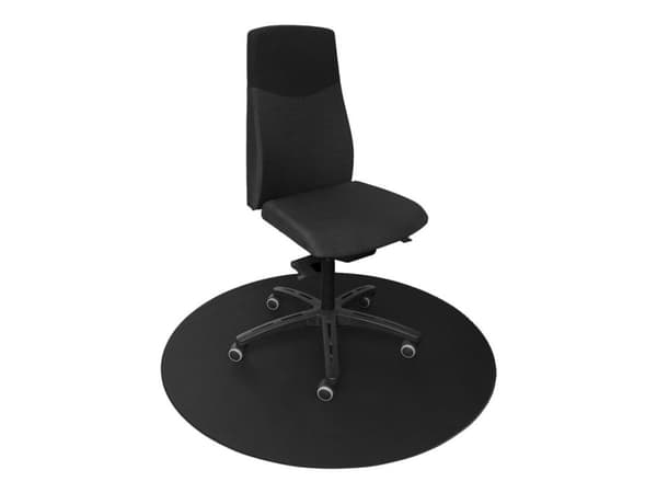 DELTACO DFP410 - Stolmatte - rund - 110 cm - sort