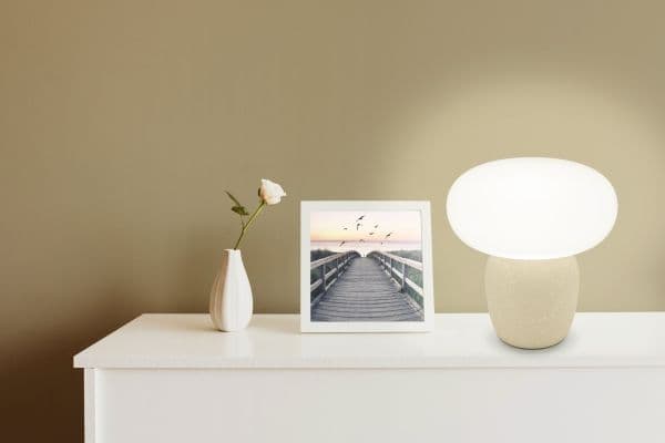EGLO CAHUAMA bordlampe E27 H300 sand/opal