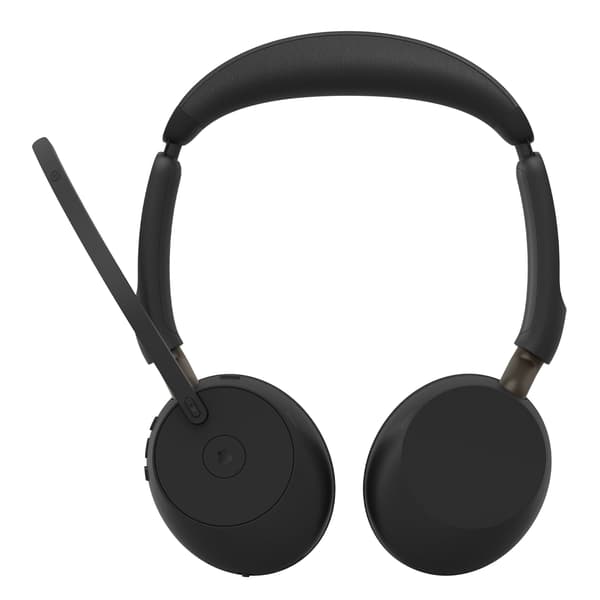 Jabra Evolve3 65 MS Stereo - Headset - på örat - Bluetooth - trådlös, kabelansluten - USB-C via Bluetooth-adapter, USB-C - Optimerat för Microsoft ...
