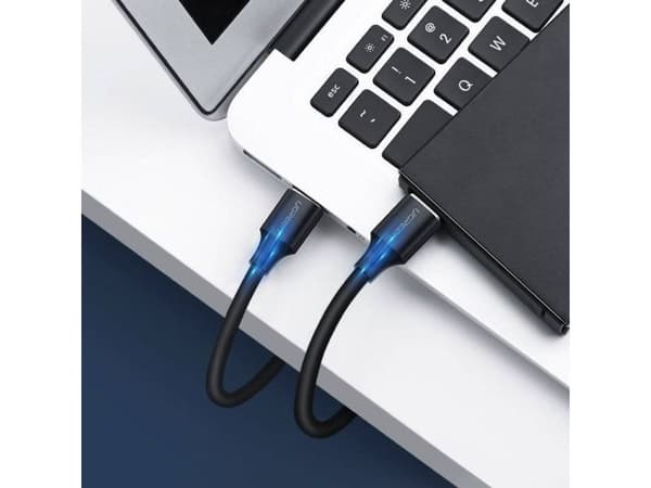 USB-kabel Ugreen USB-A til USB-A 0,5 m svart (UGR392BLK)