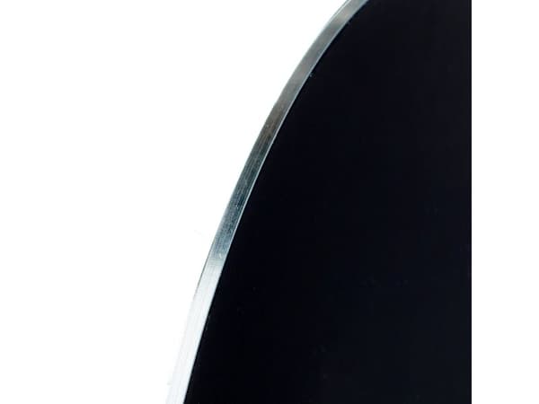 Skylt ”Rökning förbjuden”, Ø 10 cm, svart aluminium