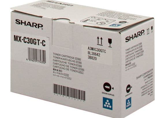 Sharp MXC30GTC - Cyan - original - tonerpatron - for Sharp MX-C250F, MX-C300W, MX-C301W