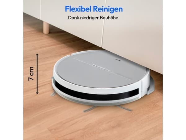 Medion MD18035 E35 SW (white/gray, robot vacuum cleaner with wiping function)