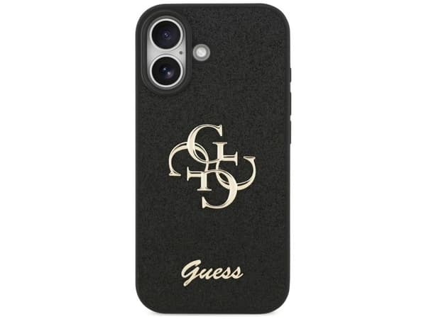 Guess Fixed Glitter Big 4G deksel til iPhone 17 - svart