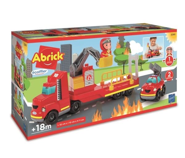 Brandbil m/køretøjer & figur
