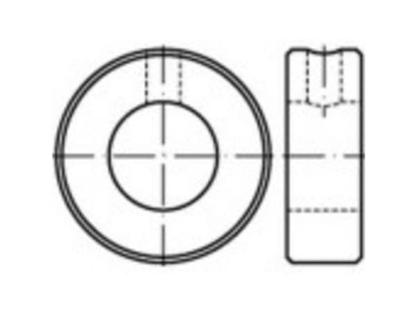TOOLCRAFT 112451 axel-springring utv. diameter 40 mm M8 DIN 705 stål 10 st