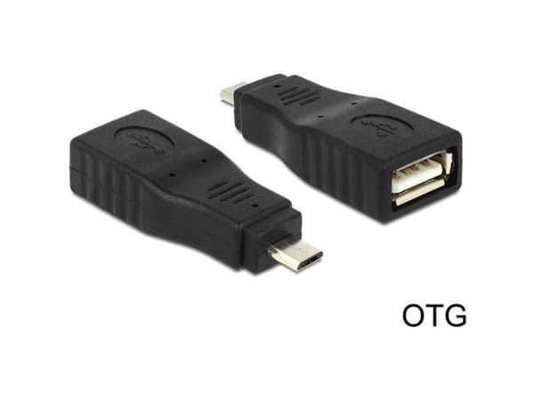 DeLOCK - USB-sovitin - Micro-USB tyyppi B (han) til USB (hun)