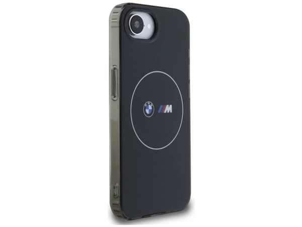 BMW IML Metal White Circle MagSafe iPhone 16e Case - Black
