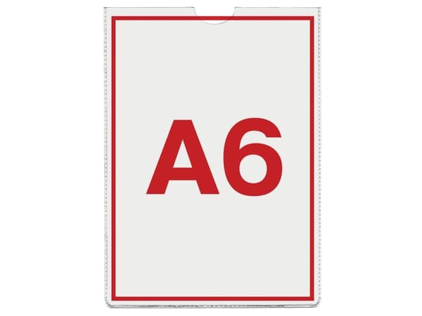 Plasthylse Esselte A6 krystallklar 0,105 mm - (100 stk.)