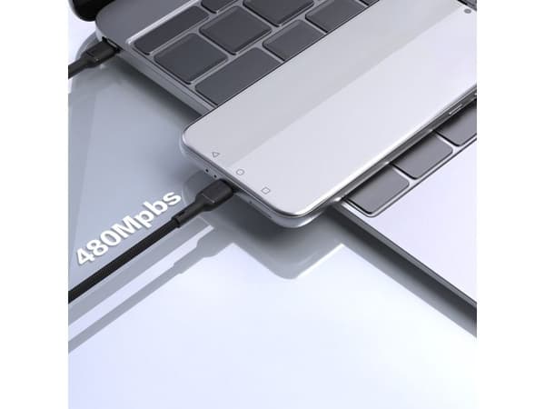 Dudao L9C Max 240W PD USB-C - USB-C 2m kaapeli - musta