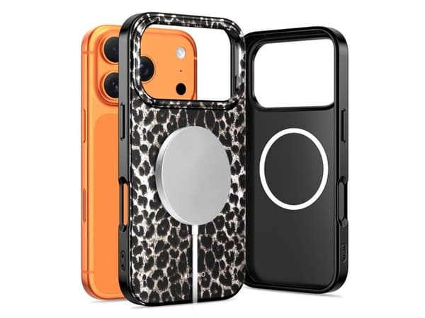Tech-Protect Lamano MagSafe case for iPhone 17 Pro Max - black and brown