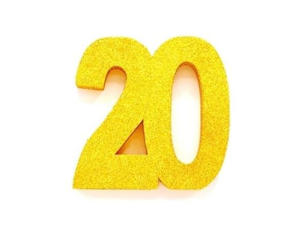 Guld borddekoration 20