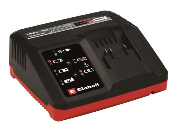 Einhell Power X-Fastcharger 4A, Batterilader, Einhell, Svart, Rød, 21 V, 4 A
