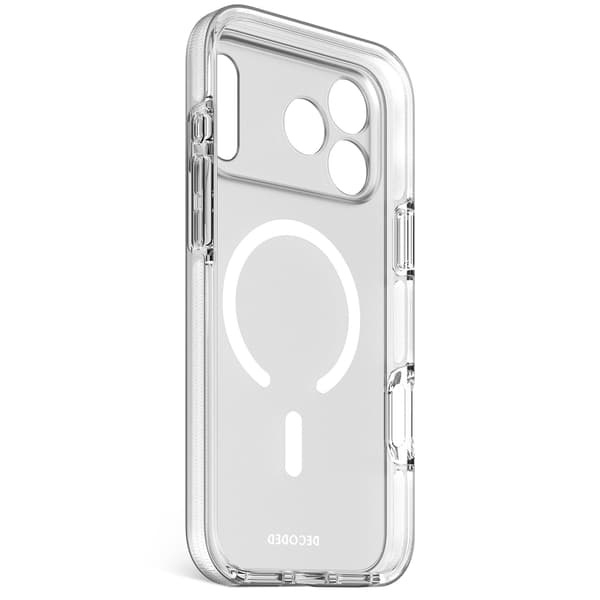 Decoded D26IPO17PMBCT2FE, Mobilskal, Apple, iPhone 17 Pro Max, 17,5 cm (6.9"), Transparent, Vit