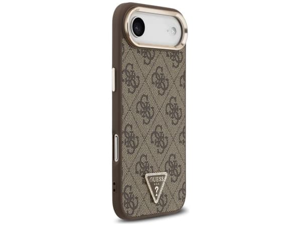 Guess 4G Triangle Logo MagSafe-etu til iPhone Air, brun/gull