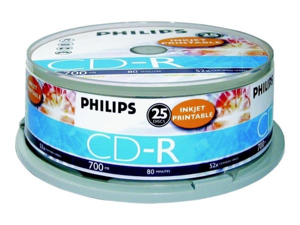 Philips CD-R CR7D5JB25/00, 52x, CD-R, 700 MB