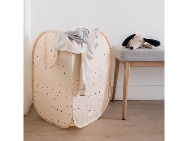3 Sprouts pop-up kleskurv terrazzo beige