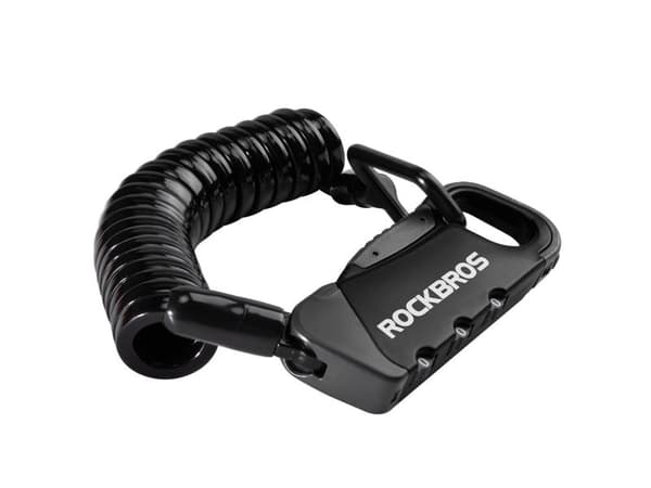 RockBros sykkellås RBK6N med kode - svart