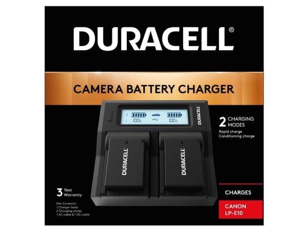 Duracell LED Dual DSLR - Batterilader