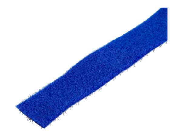StarTech.com 50ft Hook and Loop Roll, Cut-to-Size Reusable Cable Ties, Bulk Industrial Wire Fastener Tape / Adjustable Fabric Wraps Blue / Resuable...