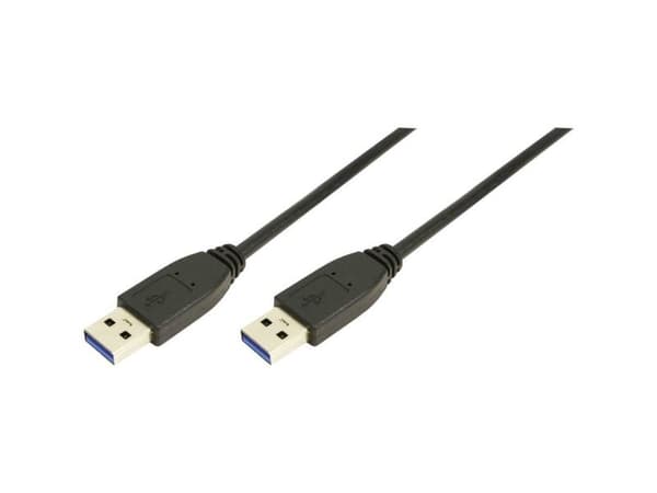 USB LogiLink USB 3.0 typ-A till typ-A kabel 2m - CU0039