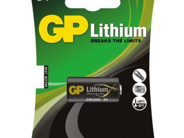 GP LITHIUM-BATTERY CR123A 1 PC