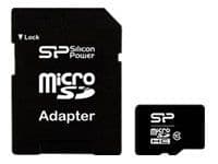 SILICON POWER - Flashminnekort (microSDHC til SD-adapter inkludert) - 16 GB - Class 10 - microSDHC