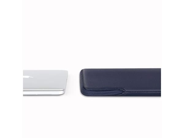 Tech-Protect fleece-laptoptväska 15-16 - marinblå