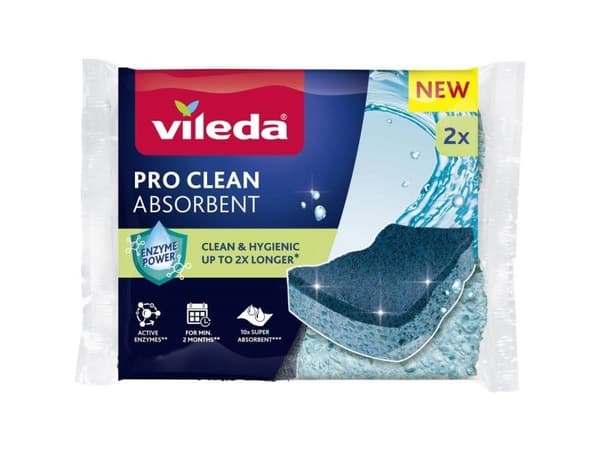 Vileda Pro Clean enzymsvamp 2 st