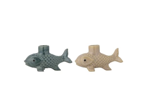 CREATIVE COLLECTION usortert lysestake, flerfarget, steingods