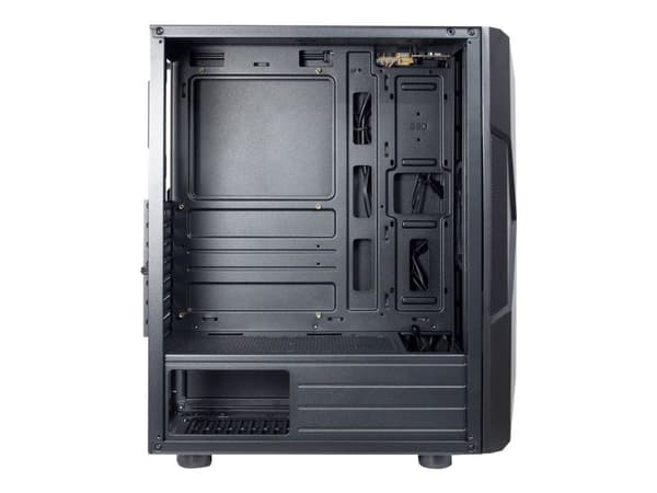 Inter-Tech IT-3306 CAVY, Tower, PC, Musta, ATX, ITX, mikro ATX, Akryyli, Multi