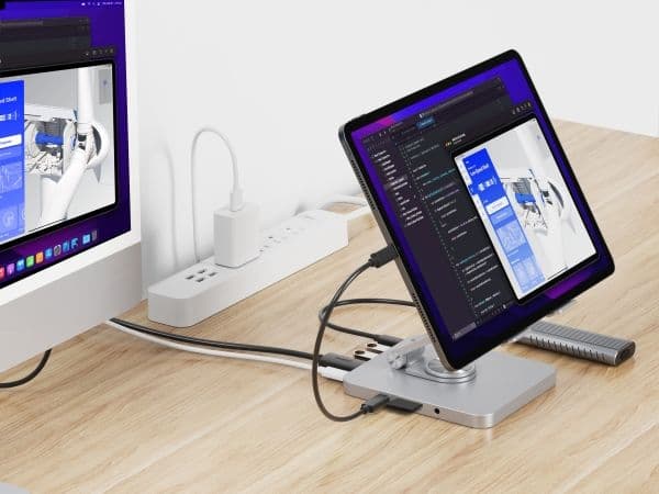 Conceptronic DONN26G multimedievogn & stativ - sølv