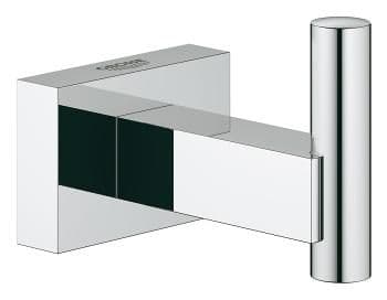 GROHE Essentials Cube, Sisätila, Pyyhekoukku, Kromi, Metalli, Suorakulmio