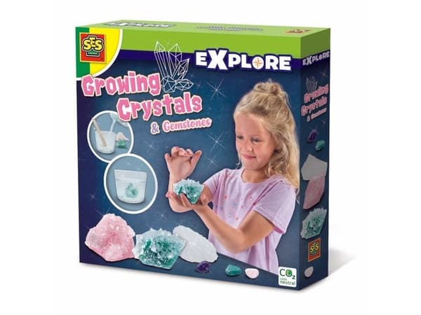 SES Creative Explore Growing crystals and gemstones, 8 År, Multifärg