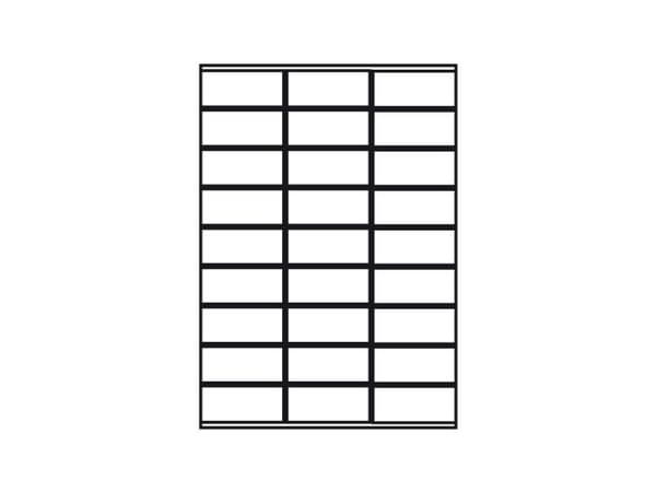 Kopp/laseretikett 70x32 mm  – (100 st. per )