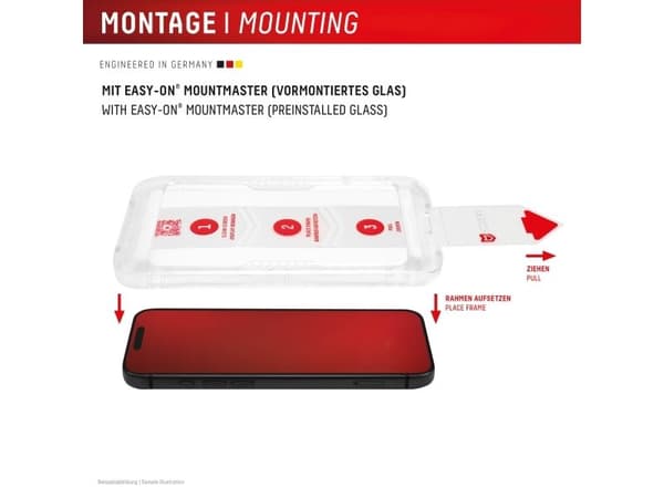 DISPLEX Premium Glass MountMaster för Apple iPhone 16e / 17e (02283)