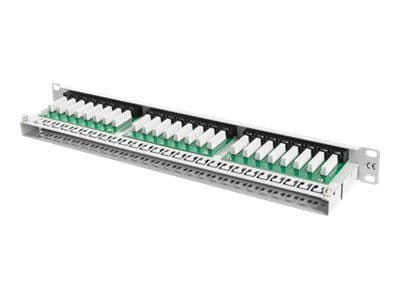 Lanberg PPU5-1048-S - Patch-panel - rackmontering - CAT 5e - UTP - RJ-45 X 48 - grå, RAL 7035 - 1U - 19"