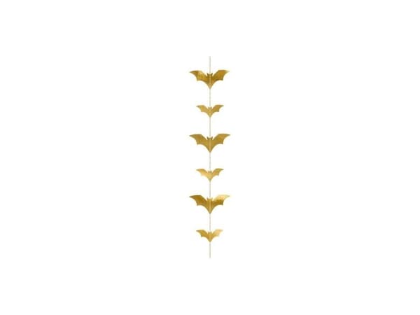 Flagermus guirlande, guld