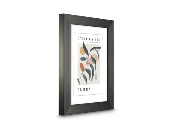 Hama Flora, Enkel tavelram, Polystyren (PS), Grå, Bord, Vägg, 9 x 13 cm, Rektangulär