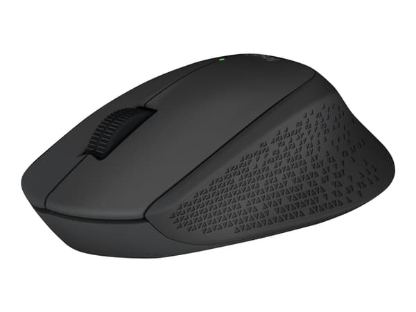 Logitech M280, Molempikätinen, Optinen, Langaton RF, 1000 DPI, Musta