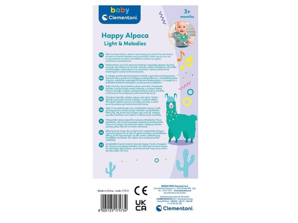 Clementoni Happy Alpaca w/light & sound