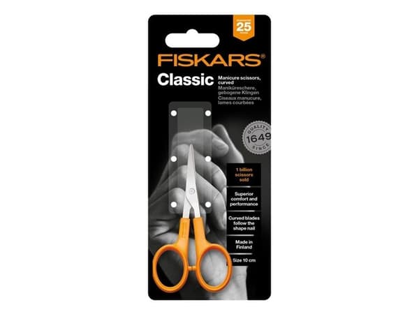 Fiskars neglesaks bøyd 10 cm - 1000813