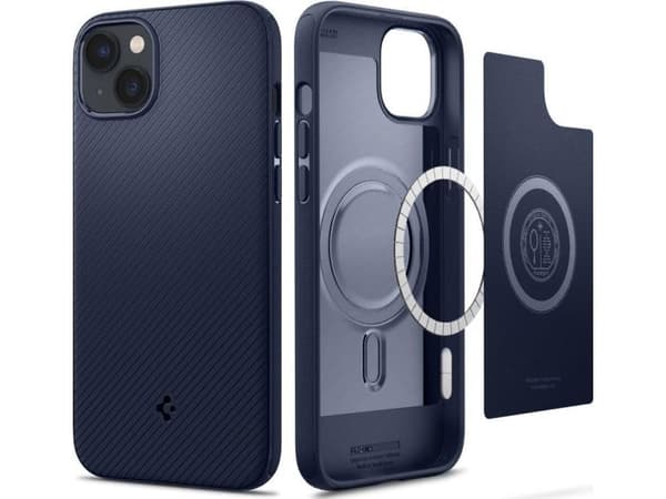 Spigen ACS04919, Mobilskal, Apple, iPhone 14 Plus, 17 cm (6.7"), Blå