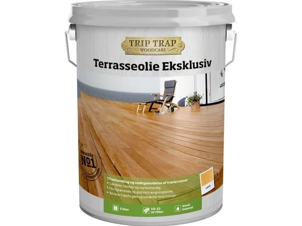 Trip Trap Terrasseolie Eksklusiv, lærk
