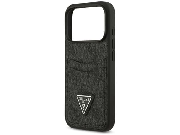 Guess 4G nauble Card Triangle MagSafe-etui til iPhone 17 Pro - sort